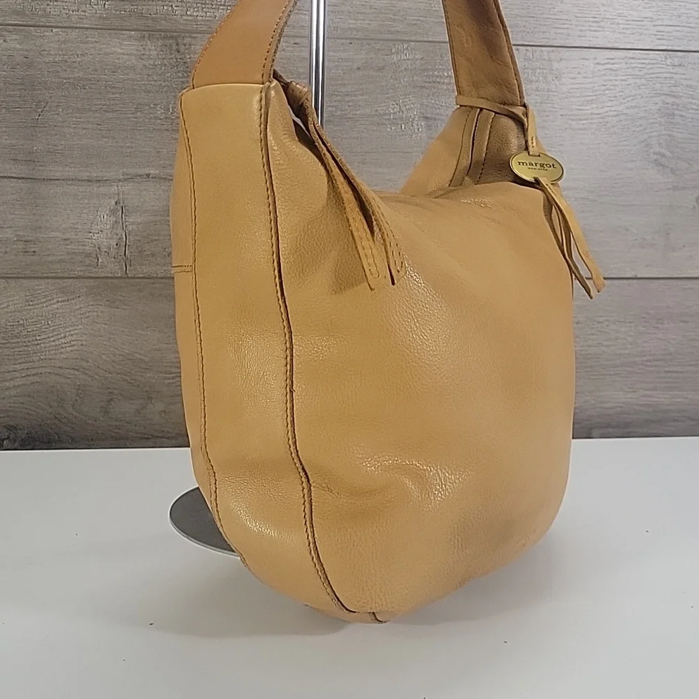 Margot Tan Leather Shoulder Bag